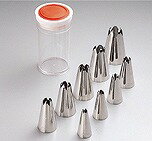 SAケース入18-8口金セット　花　8切1〜8・10（9ヶ入）