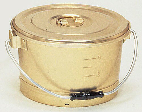 Stock Pots - しゅう酸　丸型一重食缶　（にぎり1ヶ付）214G　（12l）