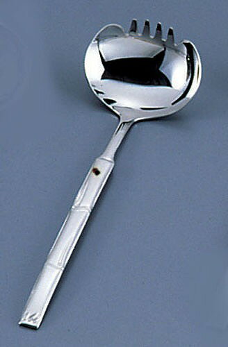 18-8食道楽　竹彫櫛付お玉