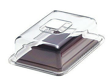 クリア　ラブリーハット　角ケーキ大　ブラウン