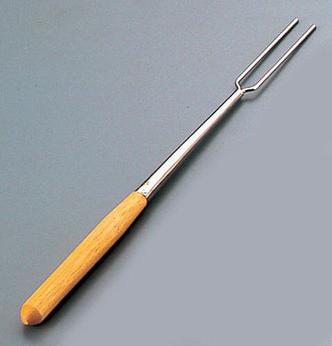 （T）木柄チョコレートフォーク 2本先