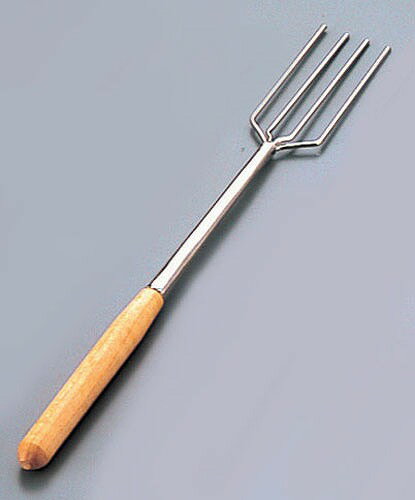 （T）木柄チョコレートフォーク 4本先