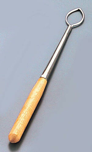 （T）木柄チョコレートフォーク 木の葉型