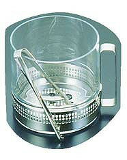 ガラス製　アイスペール（トング付）9028　　（W）