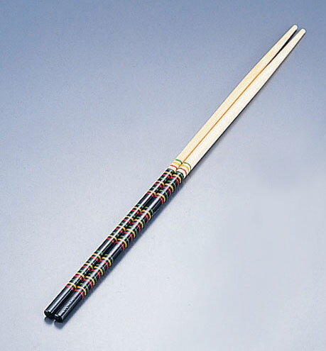 竹製　歌舞伎菜箸　黒33