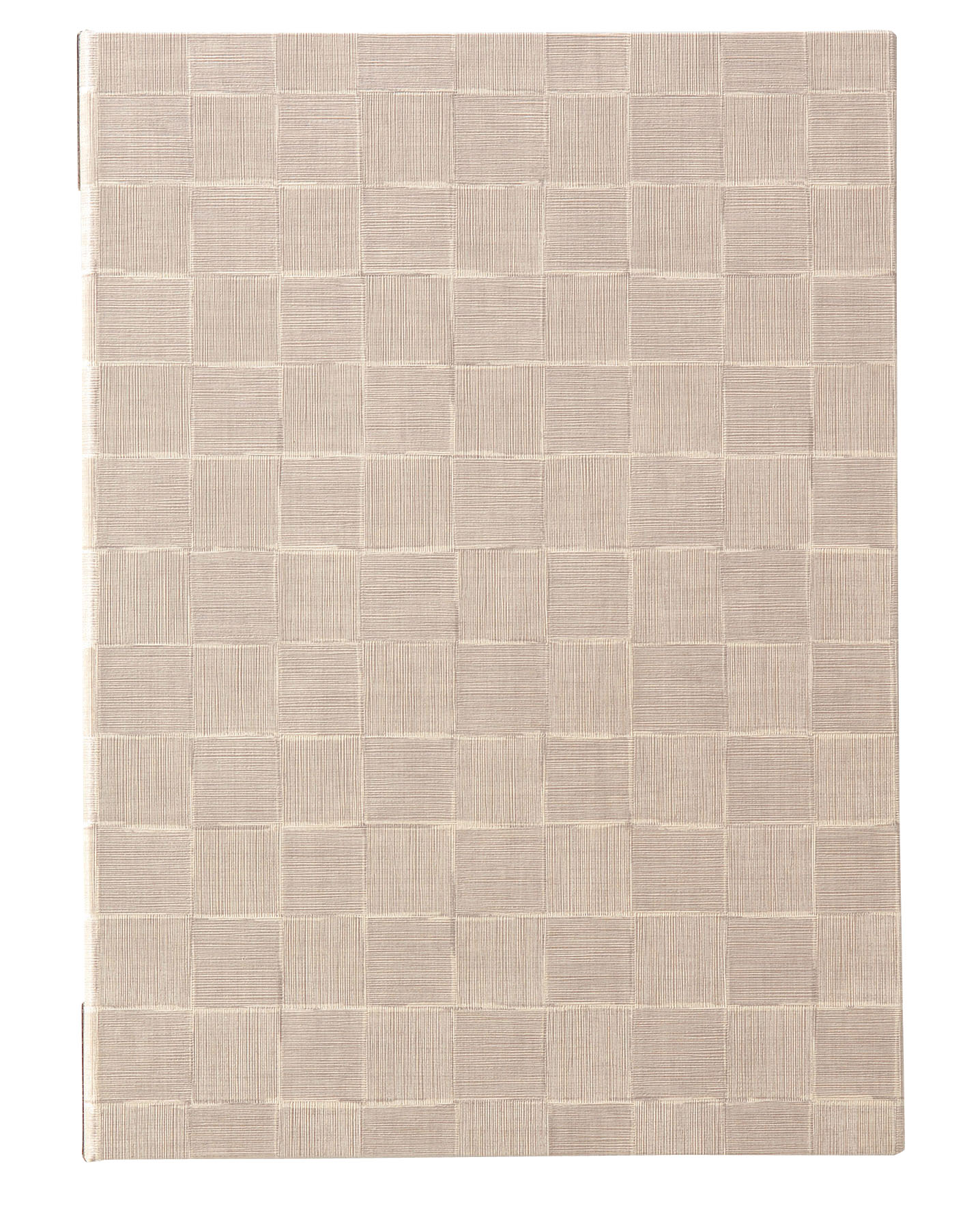 えいむ　チェック柄メニューブック MB−301（大）アイボリー