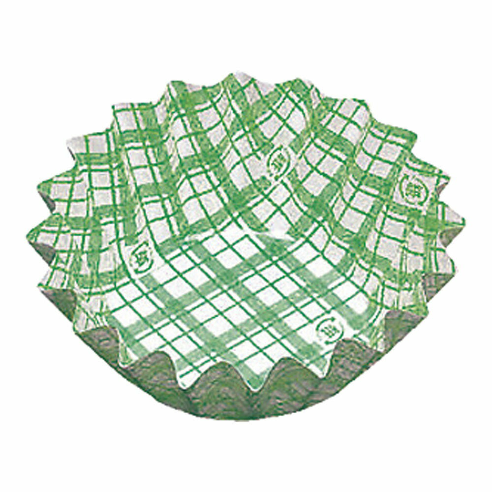 紙カップ　ココケース　丸型（500枚入） 9号深　緑