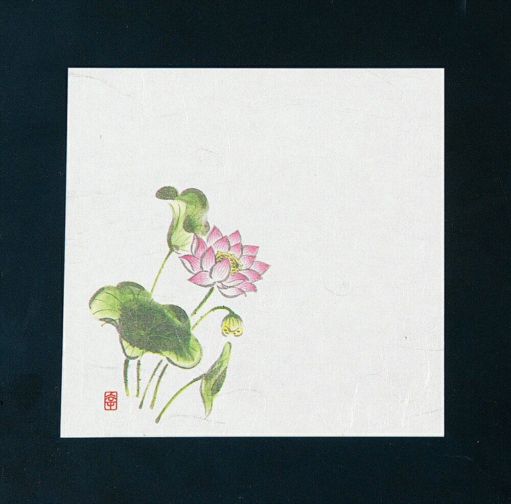 ニュー四季懐紙　4寸（100枚入） NS−27　はす（法事）