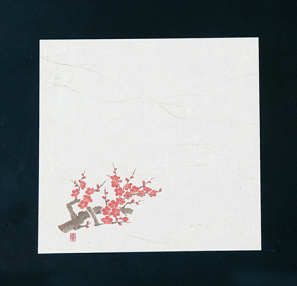 ニュー四季懐紙　4寸（100枚入） NS−75　梅