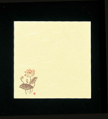 5寸懐紙　四季の花（100枚入） S5－18　はす・仏事