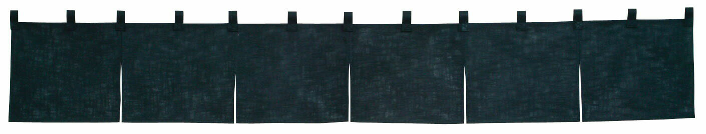 カウンターのれん　綿麻無地　001－09 黒