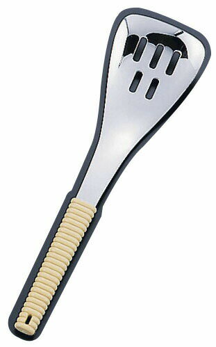 18-8味道楽 取り分けスプーン 穴明 アイボリー