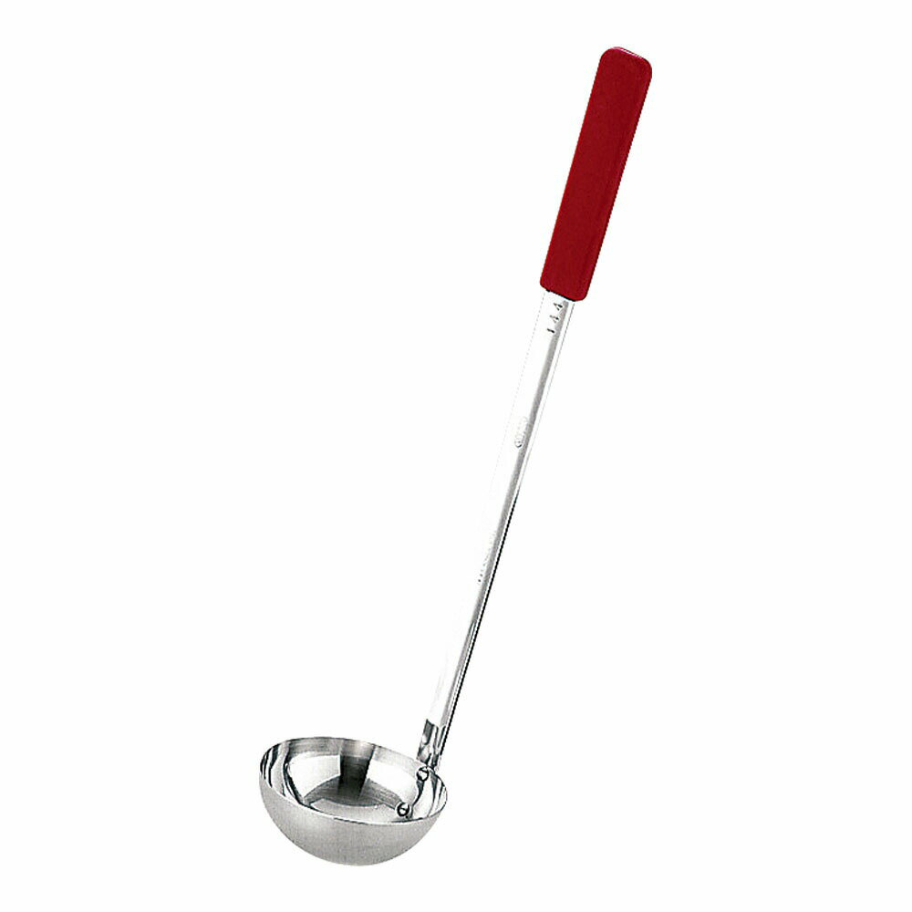 UK18−8カラーハンドルレードル 赤　144cc