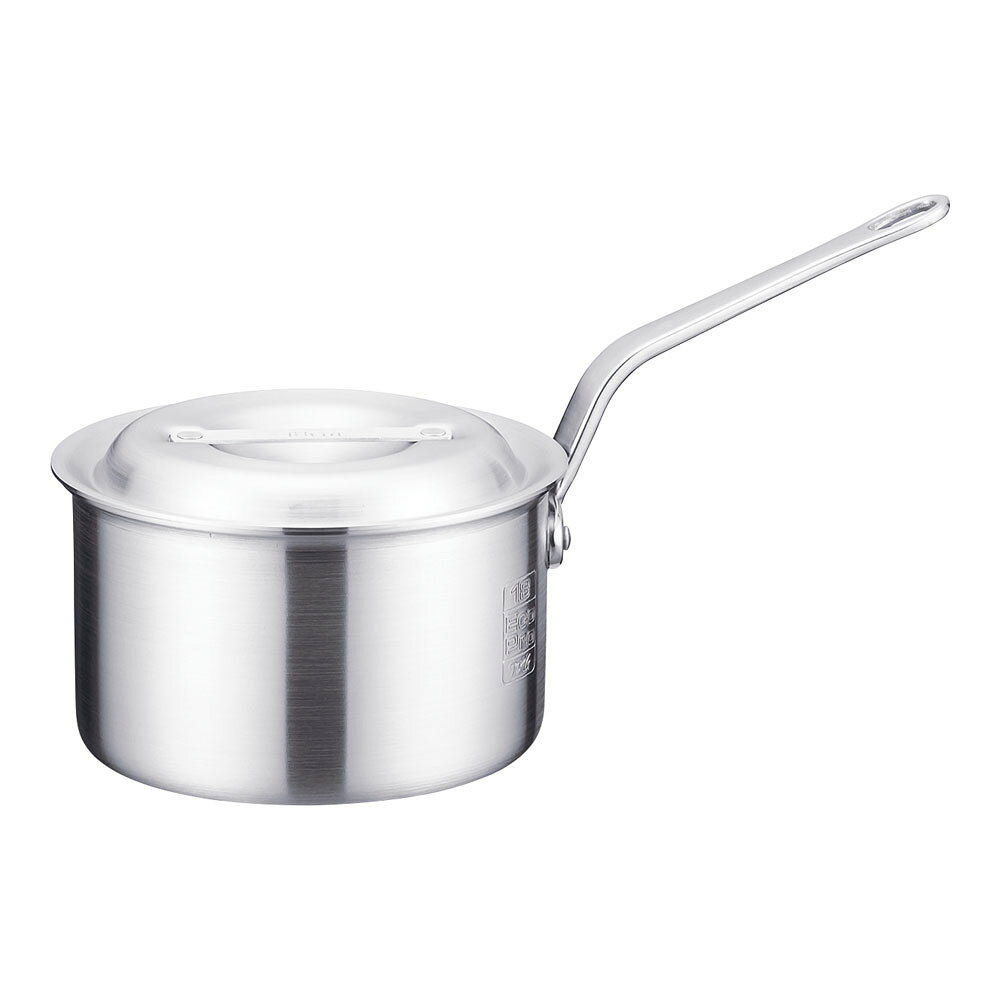 Small Pans - TKG　エコプロ　アルミ片手深型鍋21cm（目盛付）
