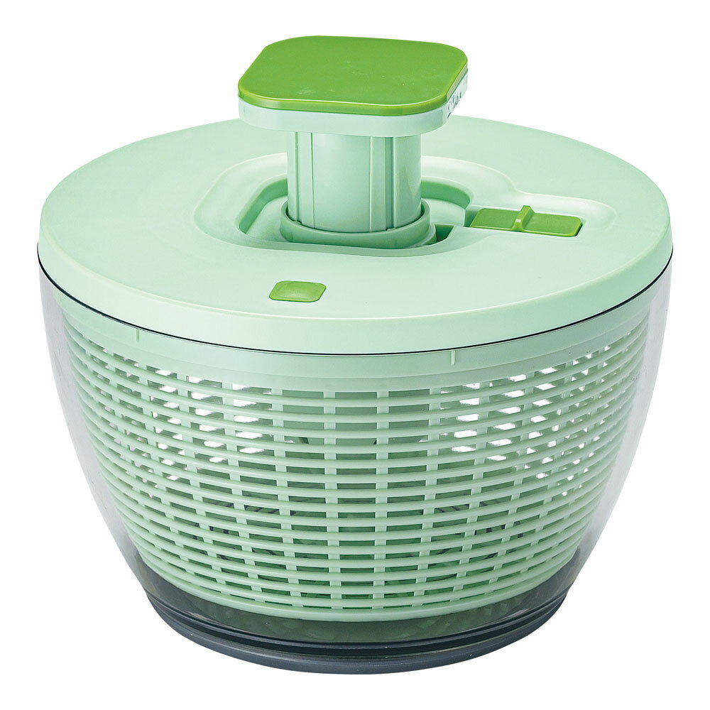 商品説明 商品名：スマイルマム　サラダスピナー　プッシュ式 D986　4．5L品番：ASLA501 ●材質:蓋・バスケット/ポリプロピレンボタン/エラストマー樹脂本体/ポリスチレン 商品説明●軽くプッシュするだけで簡単に水切りが出来ます。●蓋のボタン部分を押すと、ブレーキがかかります。