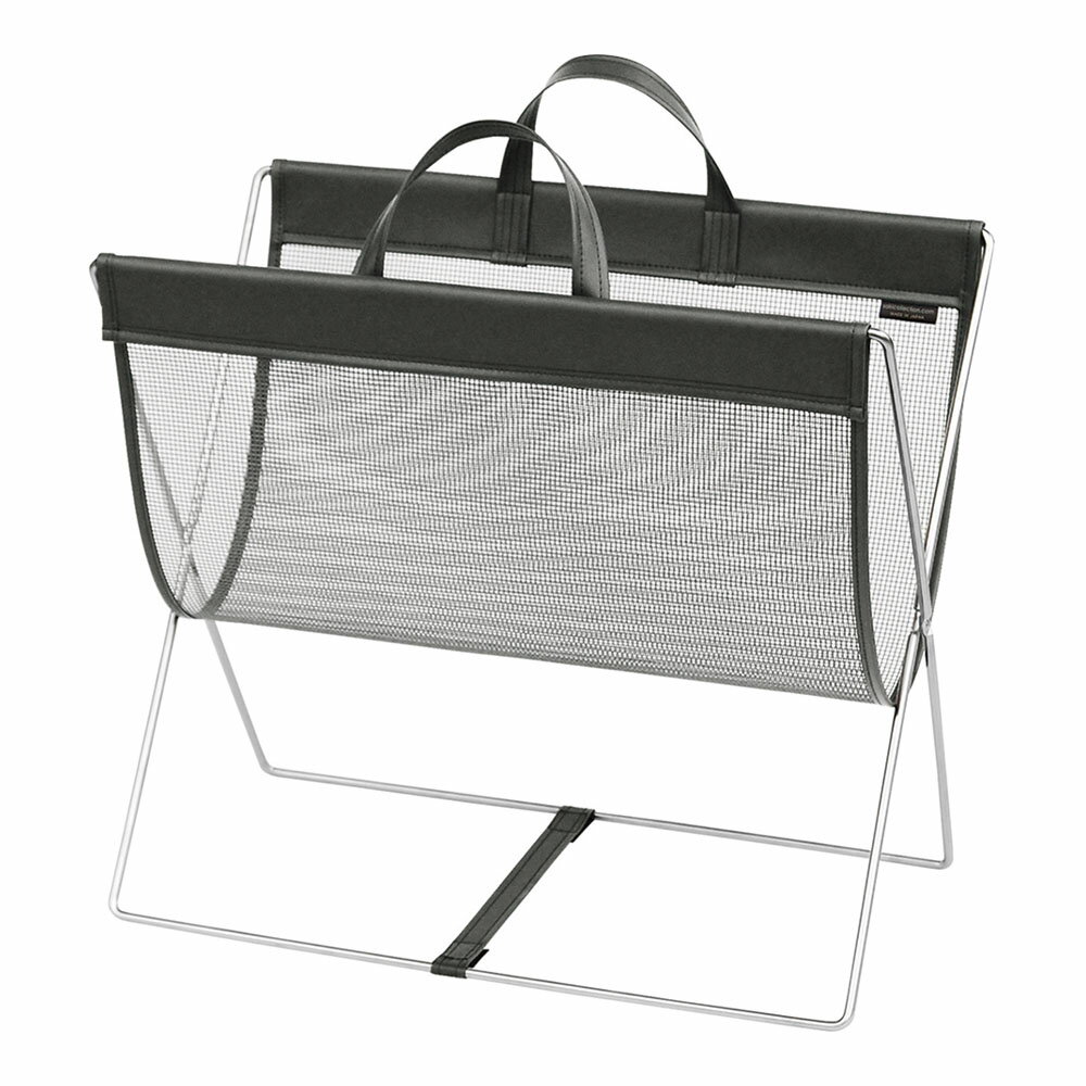 セルフワゴン・レザー調PVC×メッシュ R-358 ブラック