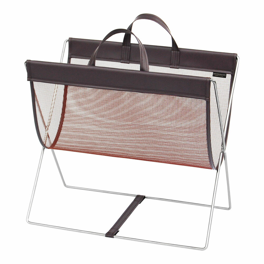 セルフワゴン・レザー調PVC×メッシュ R-358 ブラウン