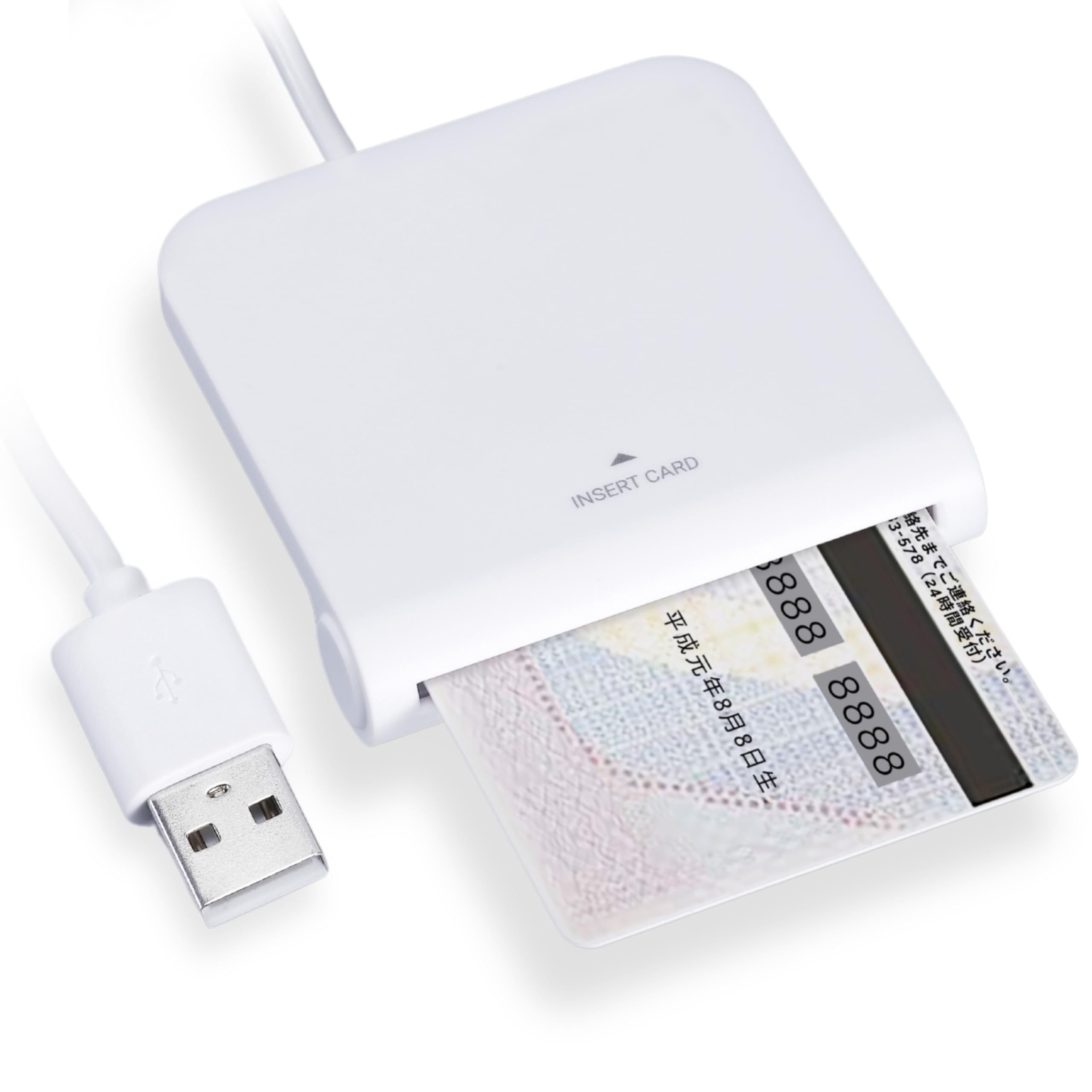 レゾナンスの【2025最新EMV認証】FOXPLUS FP115A 接触型ICカードリーダー マイナンバーカード‧e-Tax‧確定申告対応 Windows/Mac対応｜アングル2