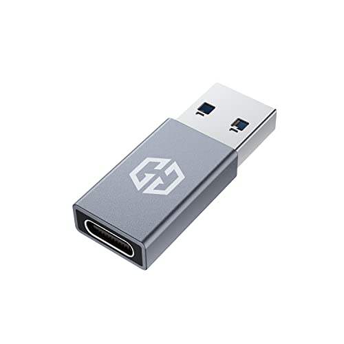 GRAUGEAR USB-C to USB-A変換アダプタ USB 3.2 Gen 2 USB C 変換アダプター メス Type-Cメス to USB 3.0 オス 10Gbps超高速データ転送 QC3.0 3A高速充電 在宅勤務 
