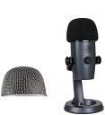 マラソン期間中ポイント5倍 マイクカバーポップフィルターフォームカバー Blue Yeti Nano Blue Yeti Yeti Proコンデンサーマイク用のマイクフォームウインドスクリーン… (Yeti Nano)