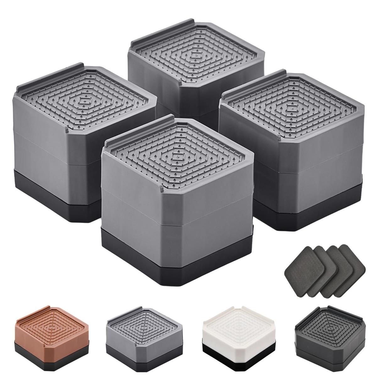 ISKALT 洗濯機かさ上げ台 2層 グレー 高さ7.3cm 防振・滑り止め 2000kg耐荷重 洗 ...