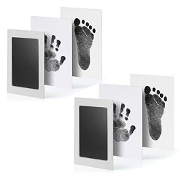 [マラソン期間中ポイント5倍]Janday 赤ちゃん 手形 足形キット 汚れないインク ベビーフレーム ギフト 出産祝い 成長記録 新生児 誕生日 猫犬手足型 記念品
