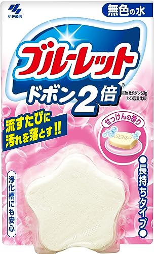 【この商品について】 ・ブルーレットドボン ドボン2倍 トイレタンク洗浄剤 無色 せっけん 120g