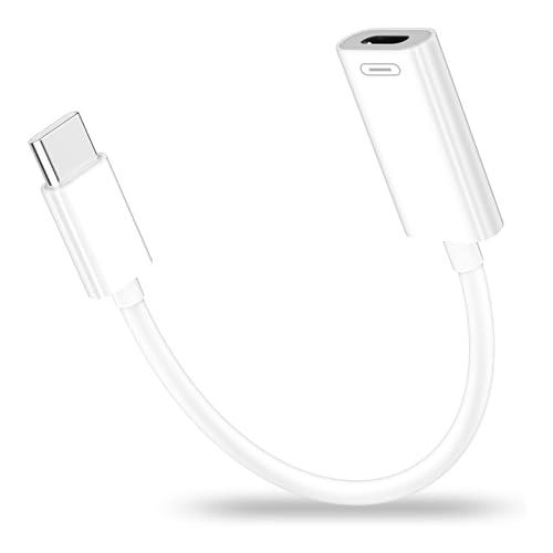 【2023新登場】ライトニング - USB C 変換アダプタ iPhone 15 PD急速充電 データ転送 ライトニング to Type C 変換アダプタケーブル 対応iPhone 15/15 Pro Max/15 Plus/iPad Pro/iPad mini 6 /Air 4 5/MacBookなど機器 変換コネクタ （白い ）