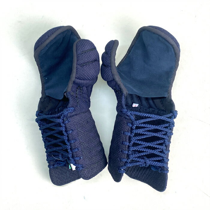 【NEW】【 閃 FT 】 松勘 総織刺 単品 甲手 剣道防具 10mm＋2.5/2.5mm 格子刺 超実戦向け 大人用 子供用 剣道具 閃き ひらめき 閃シリーズ ヘリ人口紺革 FTモデル