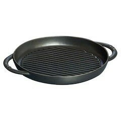 グリルフライパン 【店内全品ポイント10倍】STAUB(ストウブ) IH対応グリルパン ピュアグリル26cm BK(ブラック) 品番：AGL8101 ZZED