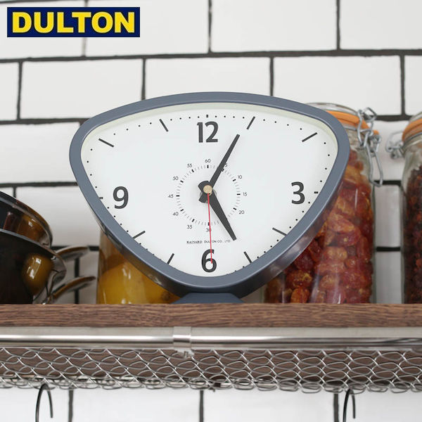 【長期欠品中につき、入荷次第の予約販売】DULTON RAINARD CLOCK GY (品番：K925-1257GY) ダルトン インダストリアル アメリカン ヴィンテージ 男前 ライナルド クロック グレイ