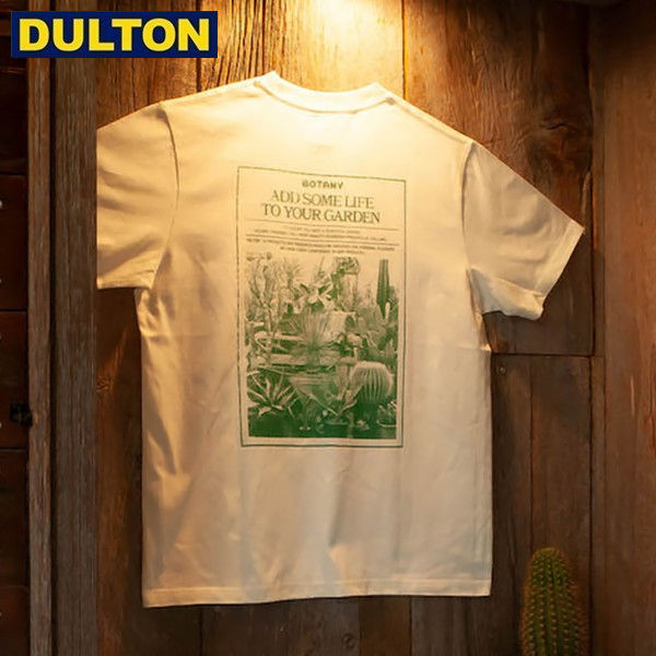 DULTON ボタニー Tシャツ S オフホワイト (品番：T22-0487S/OW) BOTANY T-SHIRT BACK S OFF WHITE ダルトン インダストリアル アメリカン ヴィンテージ 男前