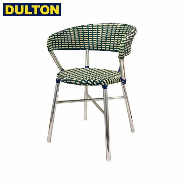 【店内全品ポイント10倍】DULTON Aluminum roundish chair Green/Blue ガーデンチェア 【品番：F19-0001GN/BL】 ダルトン インダストリアル アメリカン ヴィンテージ 男前