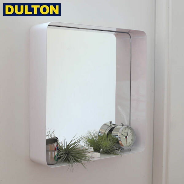 DULTON MIRROR WITH STEEL FRAME WHITE 【品番：D19-0059WT】 ダルトン インダストリアル アメリカン ヴィンテージ 男前 ミラー ウィズ スチール フレーム