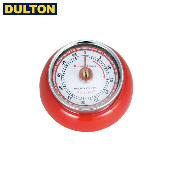 【長期欠品中につき 入荷次第の予約販売】DULTON キッチンタイマー ウィズ マグネット レッド KITCHEN TIMER W/MAGNET RD 【品番：100-189RD】 ダルトン インダストリアル アメリカン ヴィンテージ 男前