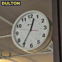 DULTON ダブルフェイス ウォールクロック シルバー DOUBLE FACES WALL CLOCK SV 【品番：S82429SV】 ダルトン インダストリアル アメリカン ヴィンテージ 男前