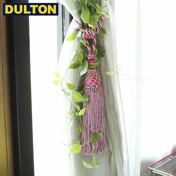 DULTON CURTAIN TASSEL JANE DEEP PINK yiԁFA655-742DPKz _g C_XgA AJ Be[W jO J[e^bZ WF[