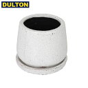 【店内全品ポイント10倍】DULTON GLAZED POT ROUND WHITE S 【品番：K655-851SWT】 ダルトン インダストリアル アメリカン ヴィンテージ 男前 グレイズドポット ラウンド ホワイト S