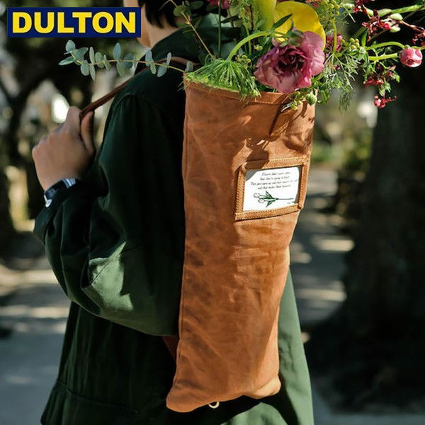 DULTON フラワー バッグ キャメル FLOWER BAG CAMEL (品番：H20-0299CAM) ダルトン インダストリアル アメリカン ヴィンテージ 男前 1