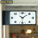 DULTON _u tFCX NbN N^O ubN DOUBLE FACE CLOCK RECTANGLE BK (iԁFH21-0362BK) ʎv _g C_XgA AJ Be[W jO