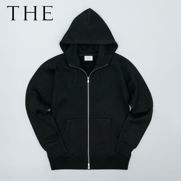 【店内全品ポイント10倍】『THE』 THE Sweat Zip up Hoodie S BLACK スウェット パーカ 中川政七商店