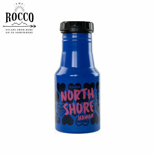 ロッコ マグボトル 【店内全品ポイント10倍】ROCCO ワンタッチ ボトル 350ml ハートブルー K04-8268 ロッコ レジャー キャンプ アウトドア ピクニック グローバルアロー 水筒