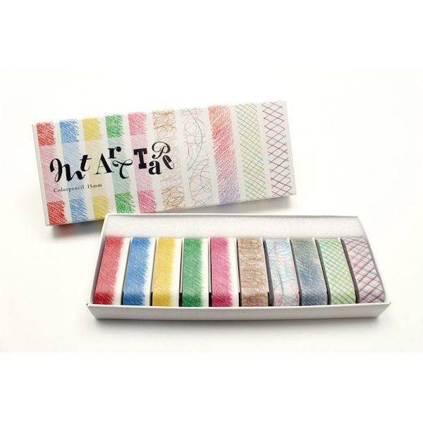 【店内全品ポイント10倍】mt art tape 色鉛筆 15mm幅セット MTART03 カモ井加工紙