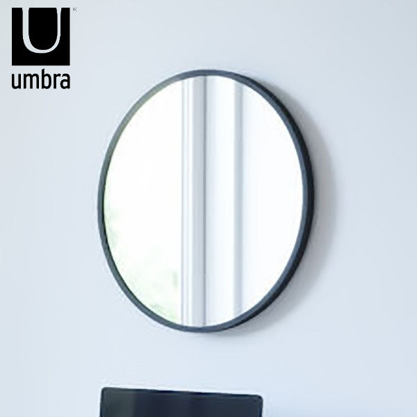 Umbra ハブ ミラー 46×46cm ブラック 21013756040 アンブラ アントレックス