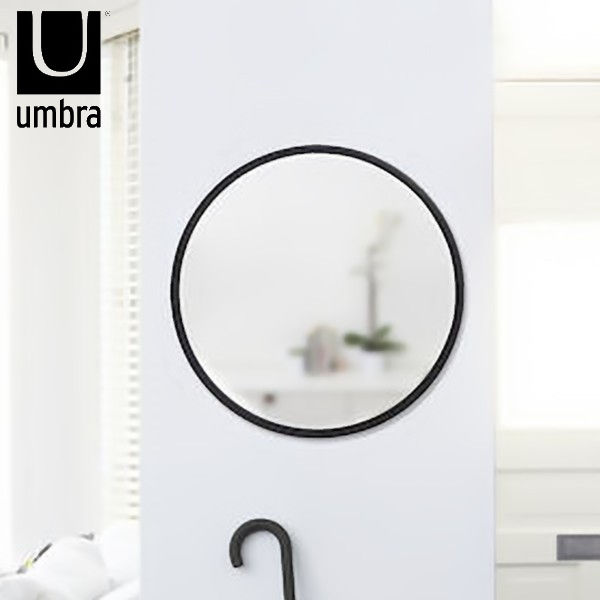 Umbra ハブ ミラー 61×61cm ブラック 21008243040 アンブラ アントレックス