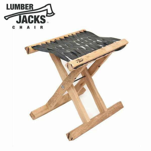 ランバージャックスチェア グレー LUMBER JACKS CHAIR 品番：LUM-CHGY キャンプ アウトドア 椅子 スツール ジャグスタンド 木こり ハンドメイド クラフト