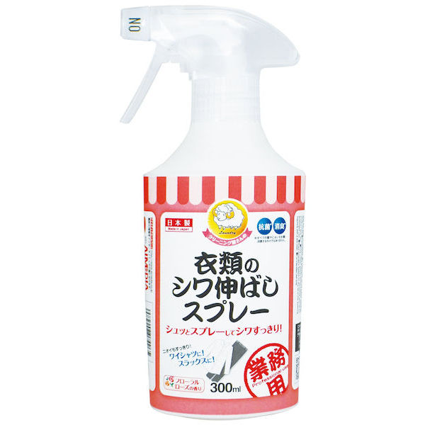 【店内全品ポイント10倍】衣類のシワ伸ばしスプレー 300ml シワ取り 消臭剤 1007496 アイメディア