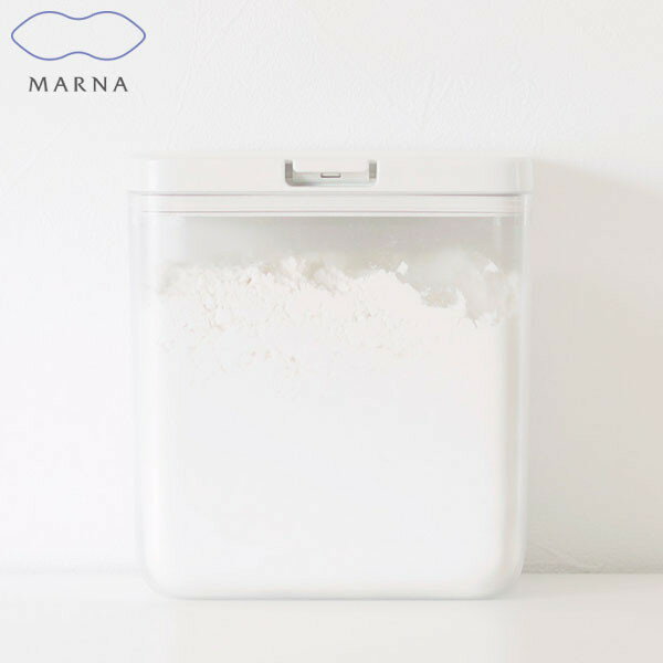 MARNA 保存容器 ワイドトール ホワイト 約2.0L K761 GOOD LOCK CONTAINER マーナ
