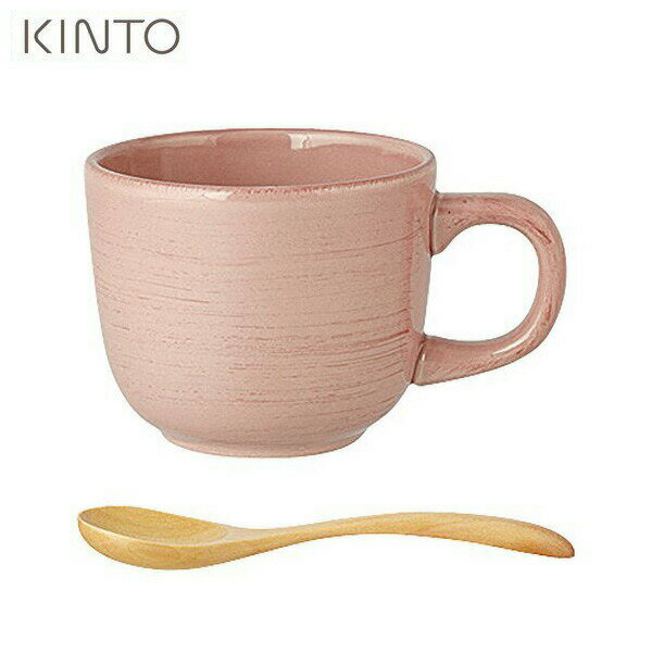 楽天neut kitchen【店内全品ポイント10倍】KINTO ORGANICカップ ピンク スプーン付き 55849 キントー