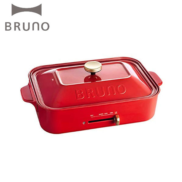 BRUNO ホットプレート コンパクト レッド BOE021-RD ブルーノ D2404